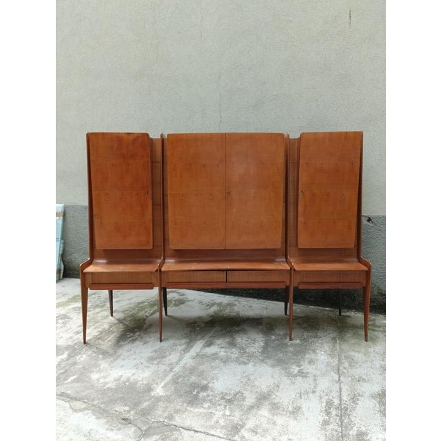 Large Sideboard with Illuminated Bar from La Permanente Di Cantù, 1950s For Sale - Image 3 of 18