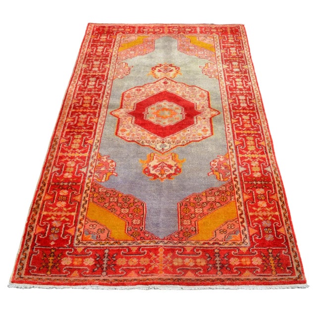 Early 20th Century Antique Turkish Rug - 3'7" X 6'3" For Sale - Image 6 of 14