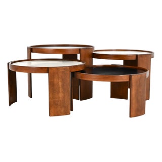 Large Model 780 Nesting Tables by Gianfranco Frattini for Cassina, 1960s, Set of 4 For Sale