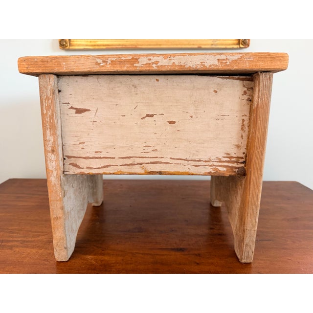 Light Gray Folk Art Equestrian Decor Boot Shine Box/Stool For Sale - Image 8 of 12