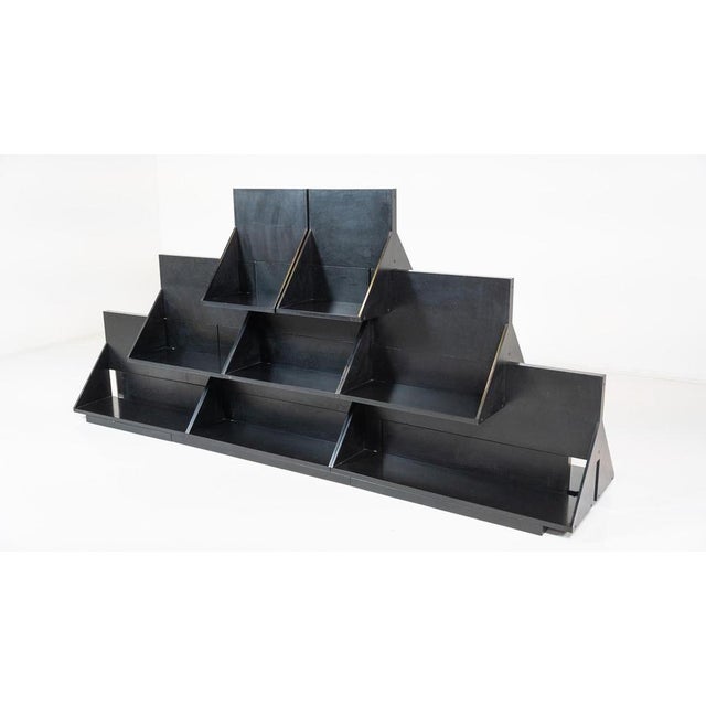 Double-Sided Bookcase Uno Sullaltro by Ugo La Pietra, 1968 For Sale - Image 4 of 10