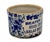 This Really is a Great Looking and Very Unusual Antique American Blue Sponge Ware Decorated Stoneware BEATER JAR. Circa...