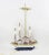 White Handcrafted Vintage Metal Sailboat, Then Made Into a Stunning Table Lamp Using Brass Fittings For Sale - Image 8 of 10