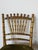 Wood Antique Italian Faux Bamboo Gilt Wood Accent Chairs With Green Velvet Upholstery – A Pair Description: For Sale - Image 7 of 12
