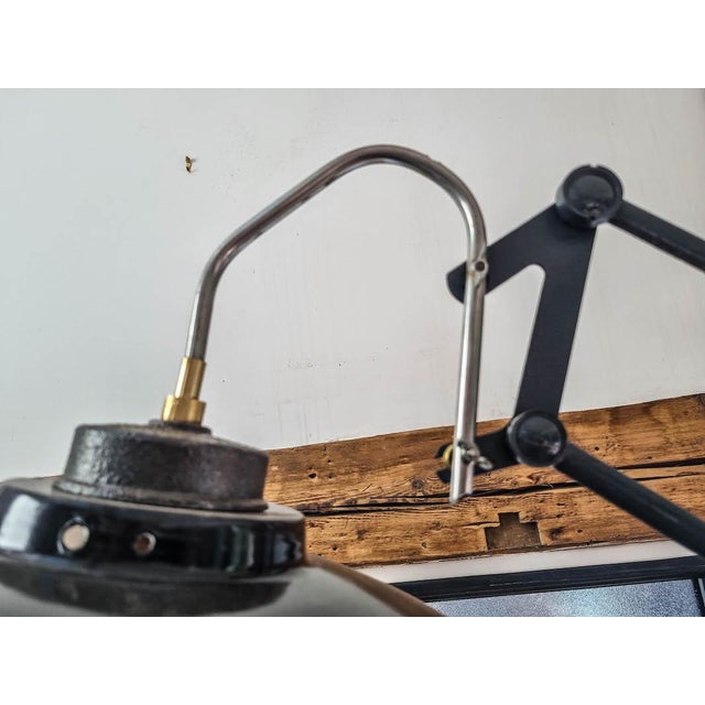 Anthracite Architectural Lamp, 1930s For Sale - Image 4 of 14