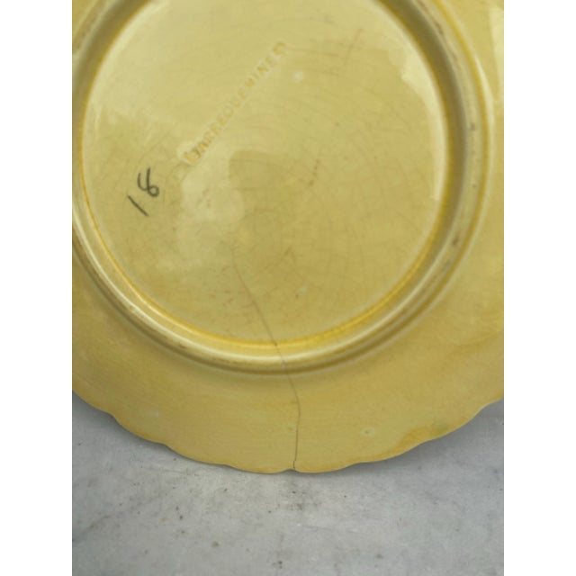 Late 19th Century French Majolica Bird & Holly Plate Sarreguemines, Circa 1880 For Sale - Image 5 of 5