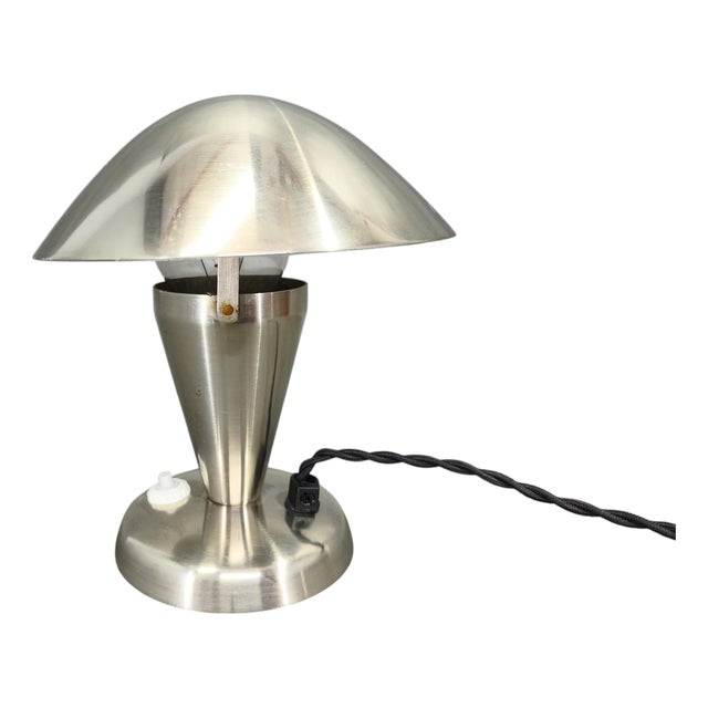 Bauhaus Chrome Table Lamp with Adjustable Shade, 1930s For Sale
