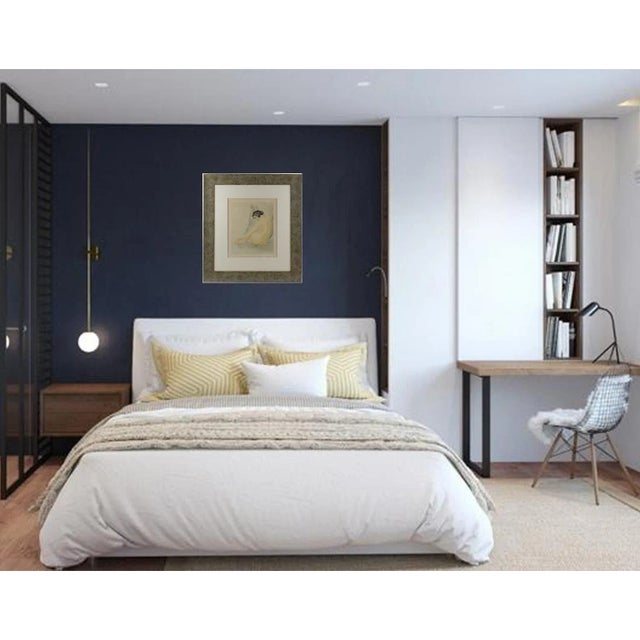 Asian Nude Study Watercolor Drawing by Rotislaw Racoff For Sale - Image 4 of 13