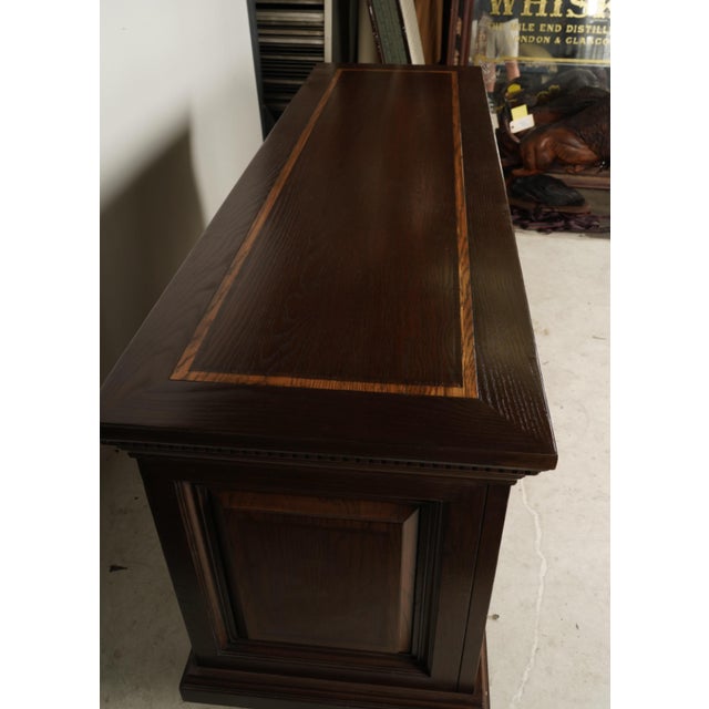 1960s Vintage Two Tone Mahogany Cradenza For Sale - Image 9 of 11