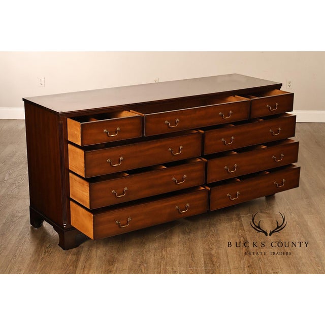 Kittinger Chippendale Style Mahogany Long dresser For Sale - Image 12 of 18