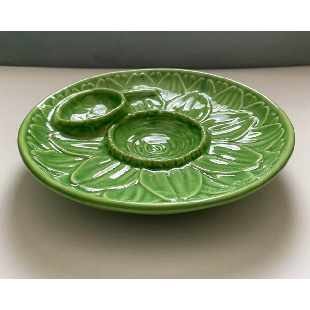 Ceramic Antique Portuguese Majolica Artichoke Dish For Sale - Image 7 of 7