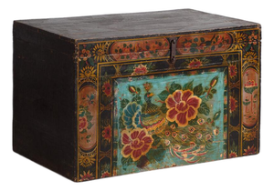 Antique Chinese Painted Trunk