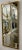 Stylish Arteriors Modern Geometric Gold Leaf Finished Nikita Wall Mirror, showroom floor sample