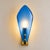 Luxury Italian Light Blue Sanded Leaf Murano Glass Wall Sconces, 4 Pieces For Sale - Image 9 of 9