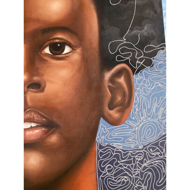 Contemporary "Forward To", Acrylic on Canvas Painting by Patrick Gusenga, 2026 For Sale - Image 3 of 5