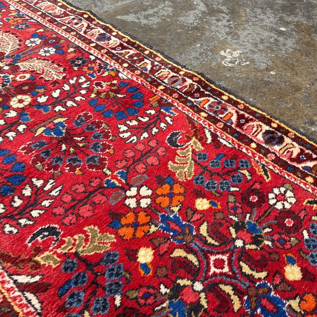 3ft 4in × 13ft 5in Karajeh Heriz Persian Rug, Circa 1930's For Sale - Image 12 of 12