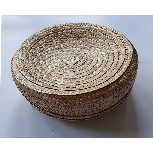 Ceramic 1960s Hutschenreuther Cheese & Cracker Asparagus Plates in Basket, 6 Pieces For Sale - Image 7 of 8