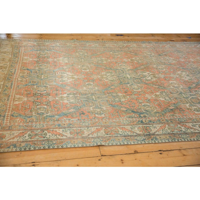 1940s Vintage Caucasian Quatrefoil Trellis Wool Carpet For Sale - Image 9 of 11