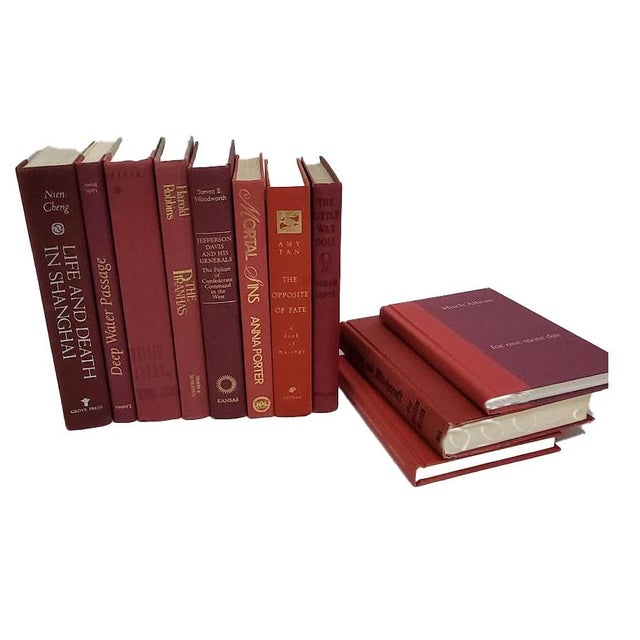 Elevate your shelving, mantle, or console table with this beautifully curated collection of 10 genuine hardcover books....
