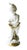 Vintage Putti/Cherub figurine with gold-gilding details. Stylized after the historic European Capodimonte design....