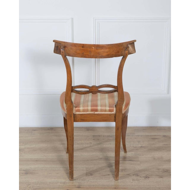Set of Four Late 18th–Early 19th Century Tuscan Walnut Directoire Chairs For Sale - Image 12 of 12