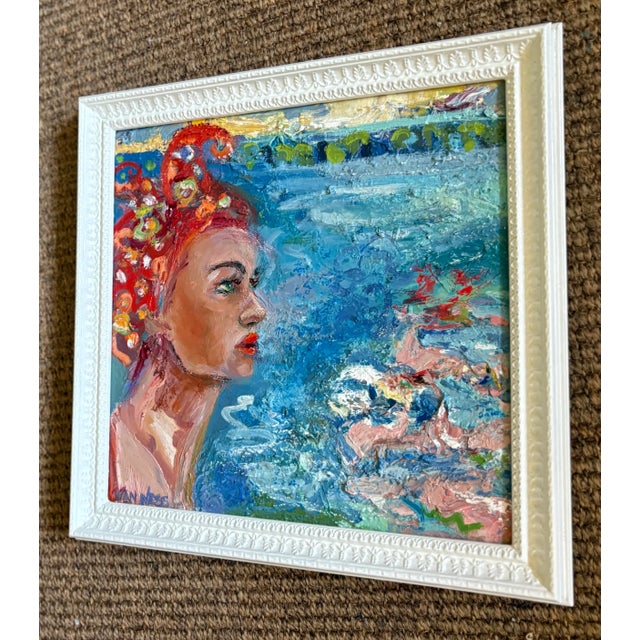Figurative "Bathing Beauty", Original Oil Paintings, by Van Ness For Sale - Image 3 of 9