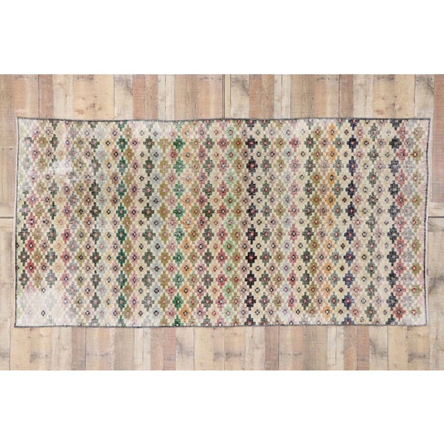 Vintage Turkish Sivas Rug, 04'07 X 09'00 For Sale - Image 9 of 10
