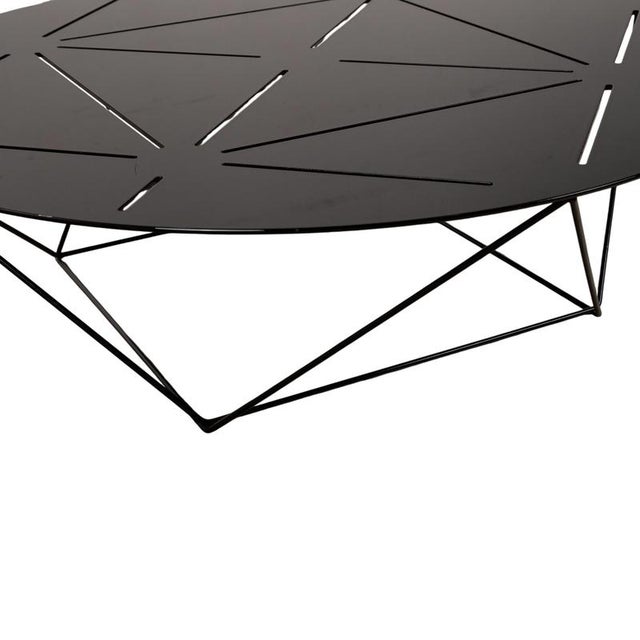 Modern Steel Joco Coffee Table in Black Anthracite from Walter Knoll For Sale - Image 3 of 11