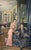 Huge Painting, Salon with Mother and Daughter, Luigi Paolillo, 1933 For Sale - Image 3 of 11