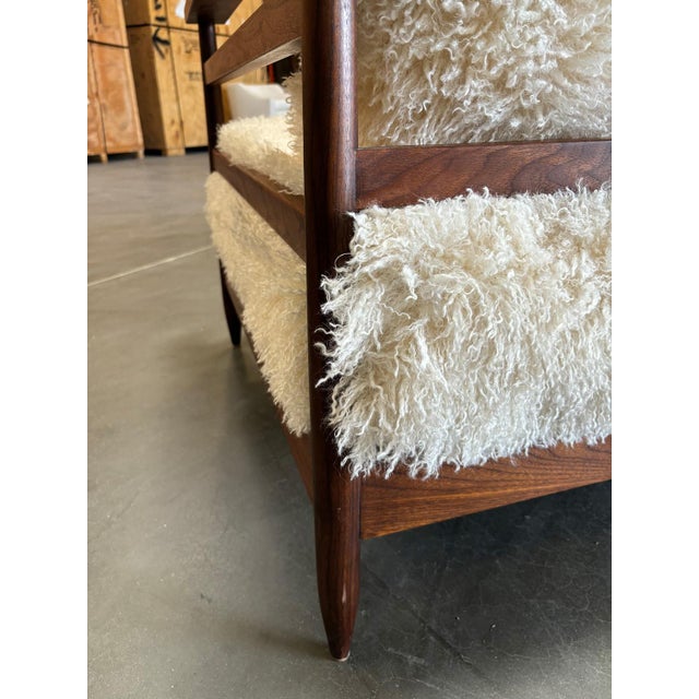 Logan Sofa Upholstered in Casamance Azur Cottoneux Ivoire From the Madeline Stuart Collection For Sale - Image 10 of 11