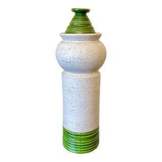 Aldo Londi Bitossi Rosenthal Netter Italian Pottery Tall Jar For Sale
