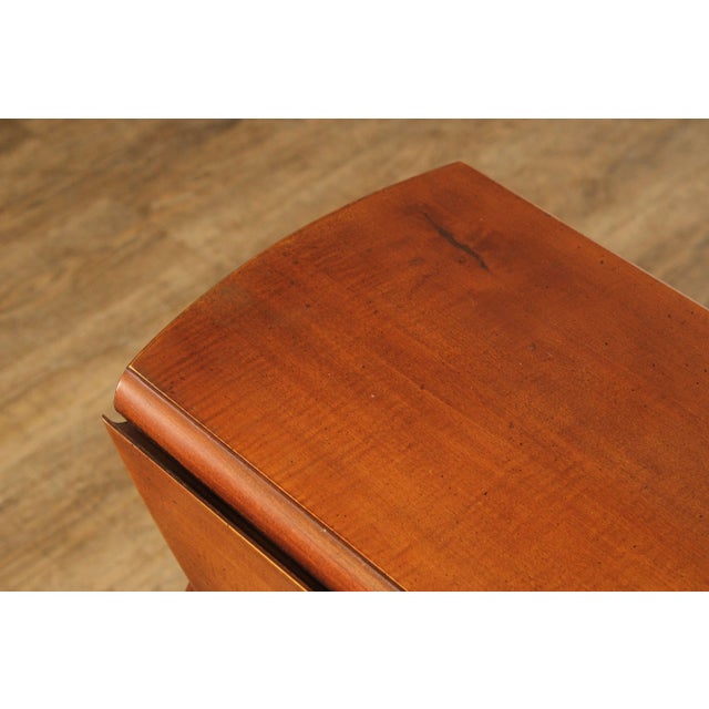 Chippendale Style Ball And Claw Drop Leaf Crescent Table For Sale - Image 10 of 12