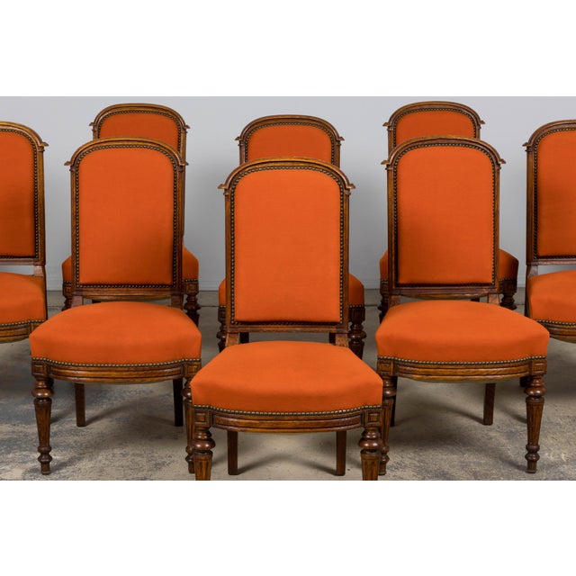 Grand set of twelve antique French dining chairs, Napoleon III style, late 19th century, sourced in Provence, France....