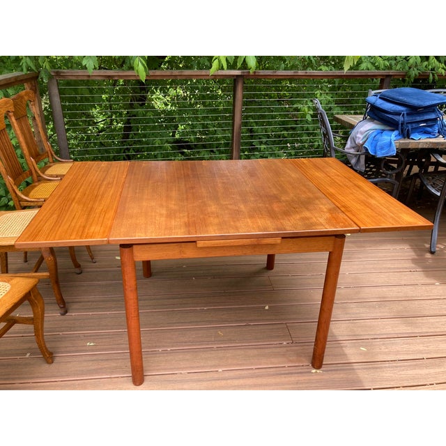 1960s Mid Century Kitchen Teak Table With Leaves Chairish