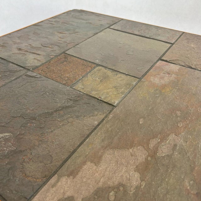 Brown Danish Modern Coffee Tables in Slate and Teak by Poul H Poulsen for Gangso Mobler, 1970s, Set of 2 For Sale - Image 8 of 13