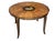 Wood Vintage Italian Sorrento Marquetry Table With Helios Chariot Scene – Hand-Inlaid Neoclassical Olive Wood & Burl Walnut Side Table For Sale - Image 7 of 9