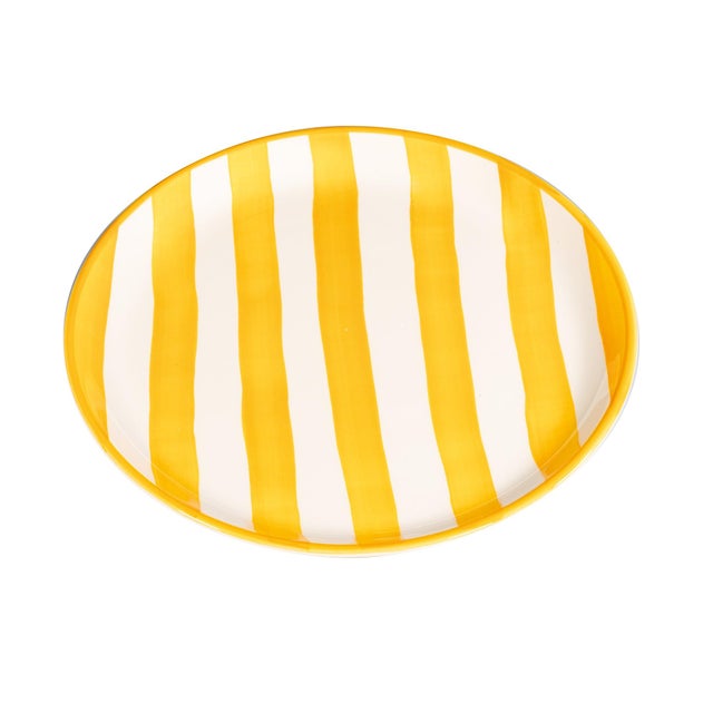 Lido Dinner Plate (Set of 4) - Yellow For Sale - Image 4 of 4