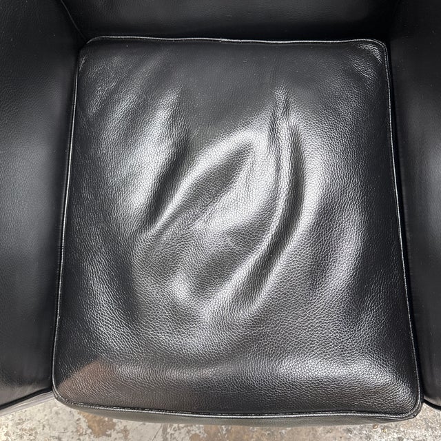 Black Le Corbusier Style Cube Lounge Chair For Sale - Image 8 of 12