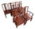 Set of 8 Mid 20th Century Chinese Ming Rosewood Dining Chairs For Sale