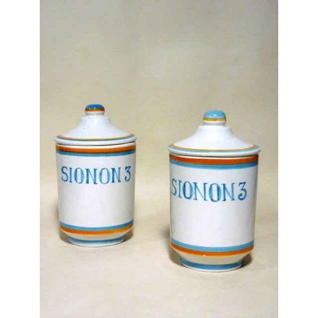 Vintage Ceramic Apothecary Vases from Deruta, 1960s, Set of 2, in Flawless conditions. Designed 1960 to 1969 This piece...