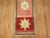 Narrow vintage floral Turkish Anatolian runner. 1'10'' x 9'8''