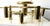 Mid-Century Modern Space Age 10-Light Brass Ceiling Lamp by Honsel Leuchten for Sölken Leuchten, Germany, 1970s For Sale - Image 18 of 18