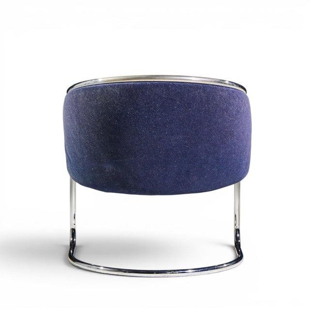 Anton Lorenz for Thonet Mid Century Chrome Tub Chairs - Pair For Sale - Image 9 of 12