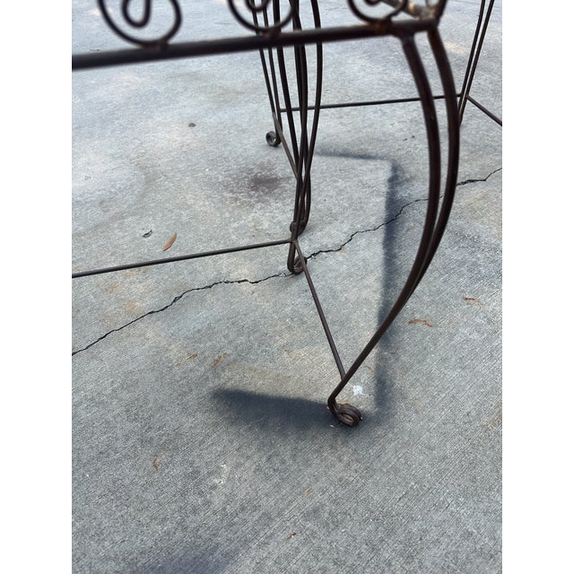 1970s 1970s Metal Spiral Side Tables in the Style of Salterini - Set of 2 For Sale - Image 5 of 8