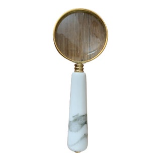 1990s Magnifying Glass With Marble Handle For Sale