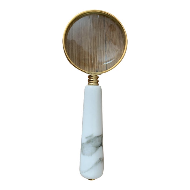 1990s Magnifying Glass With Marble Handle For Sale
