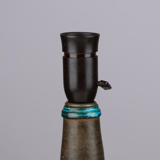 1960s Table Lamp in Ceramic by Nils Kähler, Denmark, 1960 For Sale - Image 5 of 6
