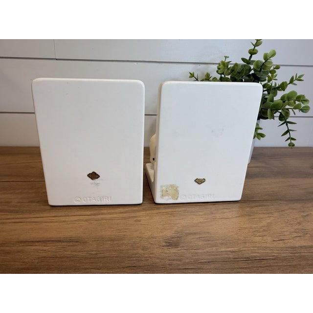 Ceramic Vintage MCM Otagiri Dalmatian Dog Ceramic Bookends -Set of 2 For Sale - Image 7 of 8