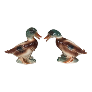 Mid-Century Modern Mallard Duck Figures by Royal Copley