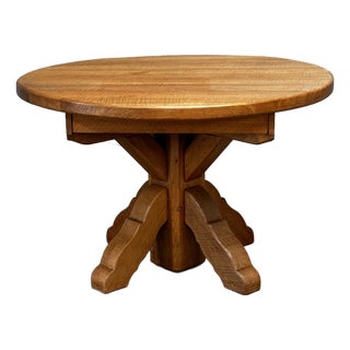 Vintage Extendable Dining Table in Oak from De Puydt, Belgium, 1970s For Sale